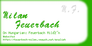 milan feuerbach business card